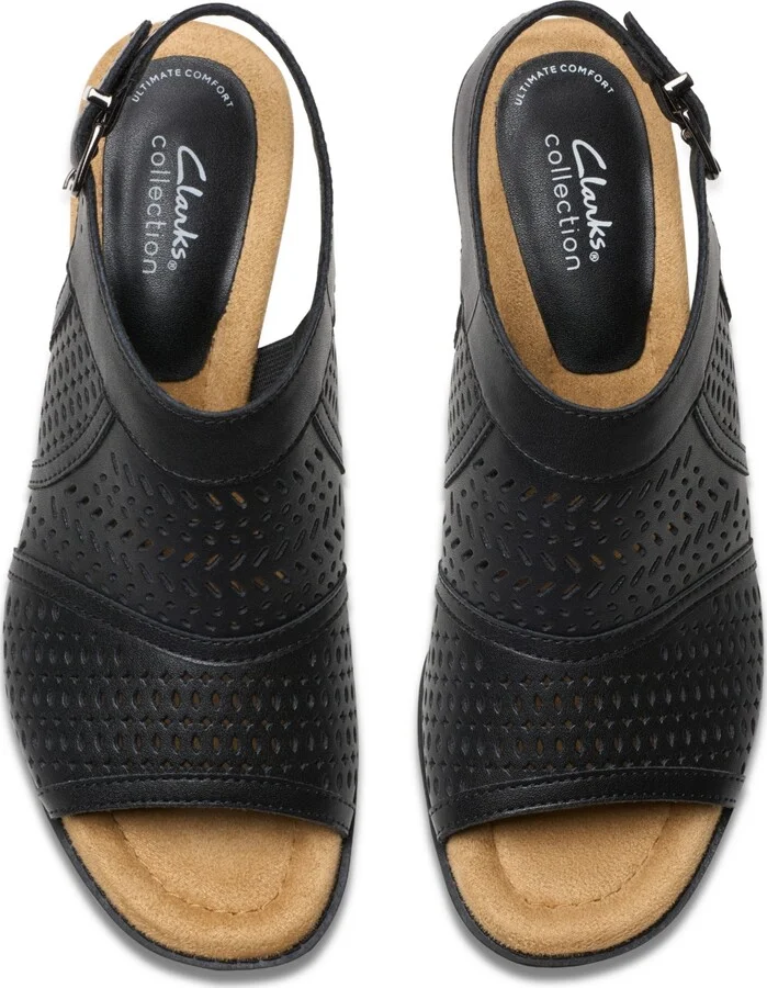 Clarks Collection Women's Emmalae Hope Wedge Sandals - Image 9