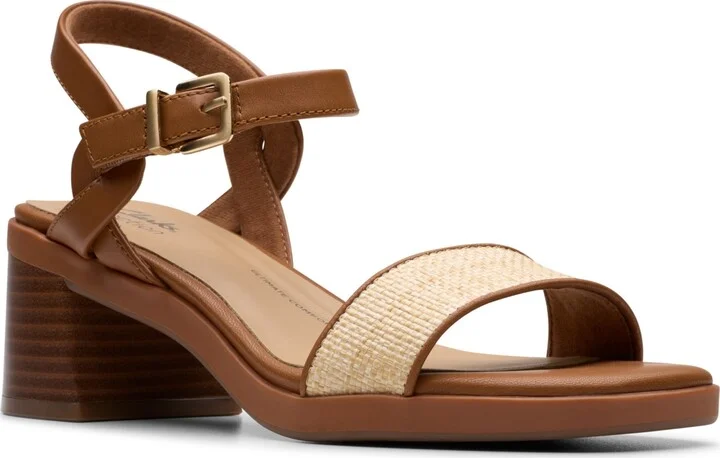 Clarks Collection Women's Jaylan Ray Square Toe Sandals