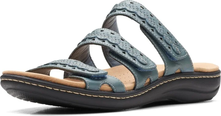 Blue Grey Leather