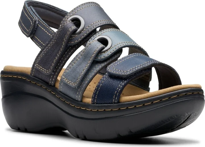 Navy Combi Leather