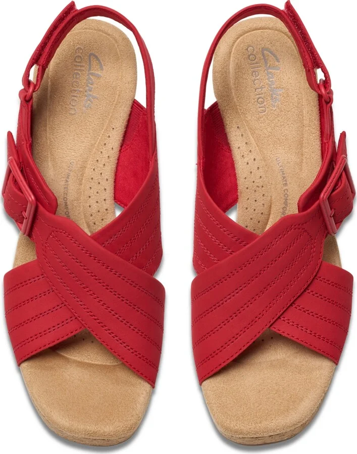 Clarks Collection Women's Nerisa West Wedge Sandals - Image 6