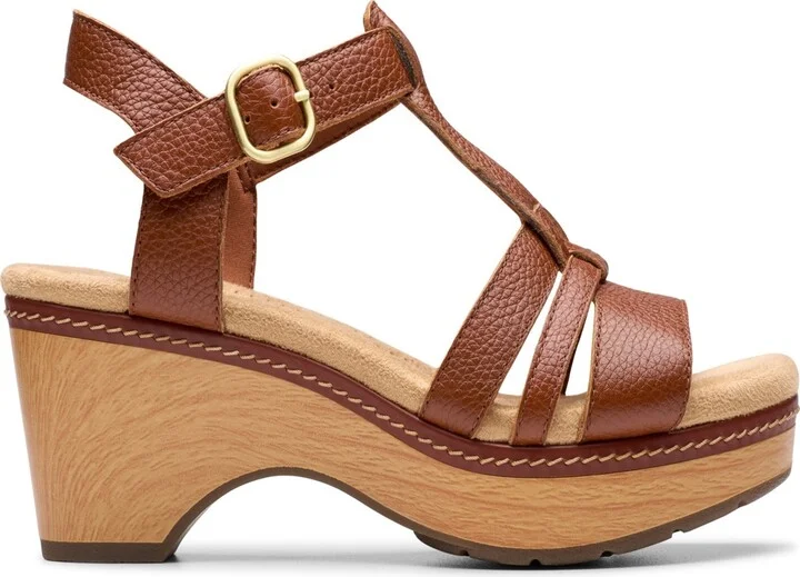 Clarks Collection Women's Seannah Madi Wedge Sandals - Image 2