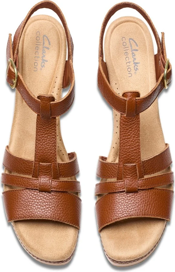 Clarks Collection Women's Seannah Madi Wedge Sandals - Image 4