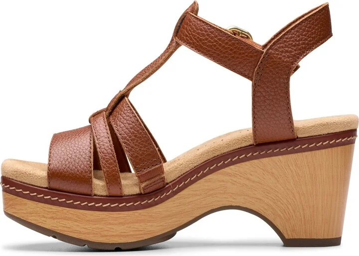 Clarks Collection Women's Seannah Madi Wedge Sandals - Image 6