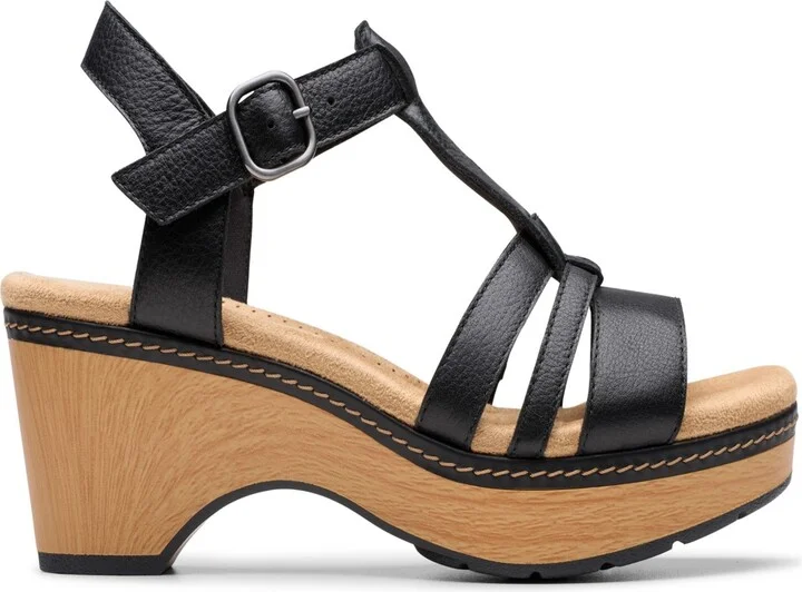 Clarks Collection Women's Seannah Madi Wedge Sandals - Image 7