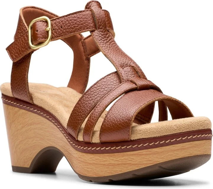 Clarks Collection Women's Seannah Madi Wedge Sandals
