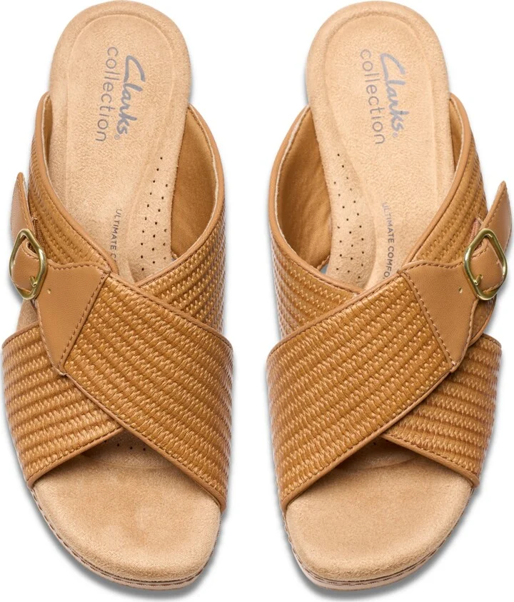 Clarks Collection Women's Seannah Nora Wedge Sandals - Image 9