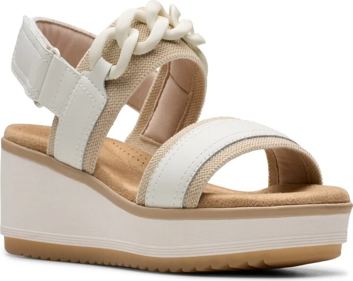 Clarks Collection Women's Wrenly Eve Wedge Sandals