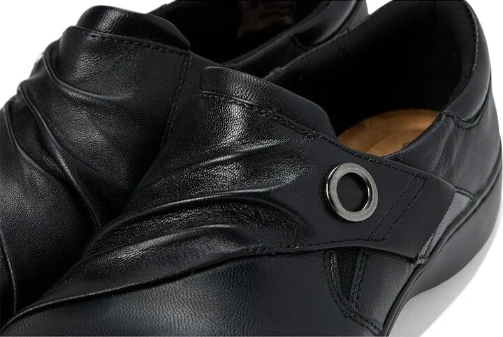 Clarks Cora Aubrie Women's Flat Shoes Black Leather : 9.5 D - Wide - Image 7
