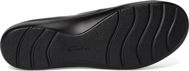 Clarks Cora Aubrie Women's Flat Shoes Dark Brown Leather : 5 B - Medium - Image 3