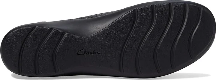 Clarks Cora Daisy Women's Shoes Black Tumbled Leather : 7 A - Narrow - Image 3