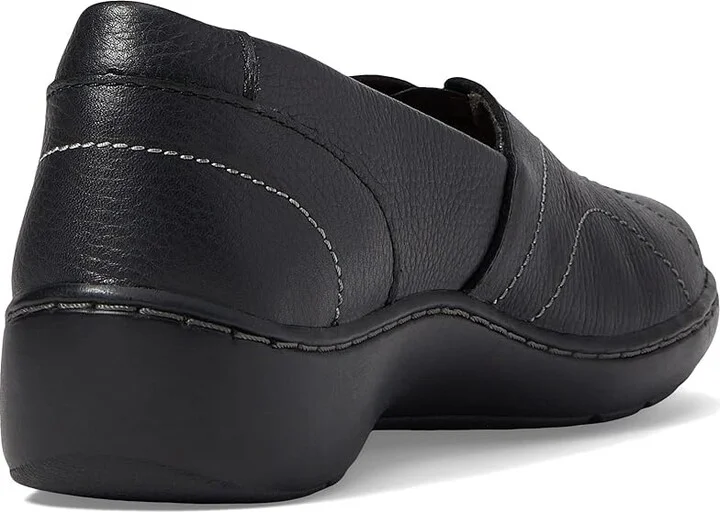 Clarks Cora Meadow Women's Shoes Black Leather : 6 B - Medium - Image 4