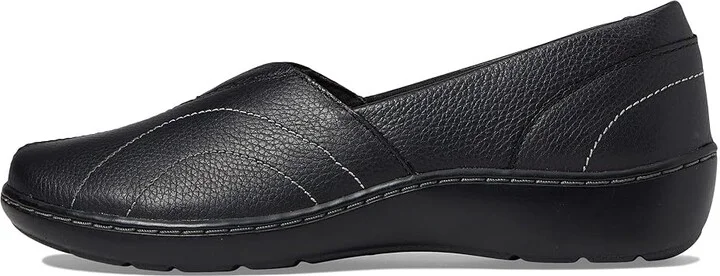 Clarks Cora Meadow Women's Shoes Black Leather : 6 B - Medium - Image 5