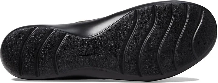 Clarks Cora Poppy Women's Shoes Dark Brown Tumbled Leather : 8 A - Narrow - Image 3