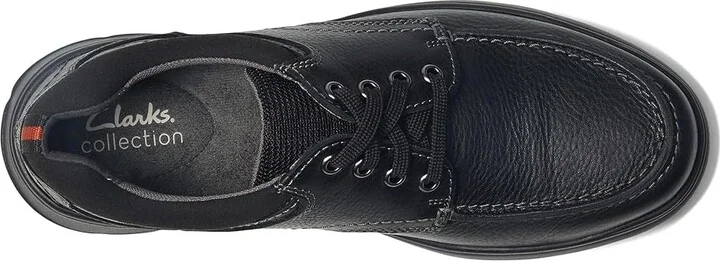 Clarks Cotrell Edge Men's Shoes Black Oily Leather : 7 D - Medium, Leather/Synthetic - Image 3