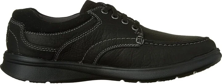 Clarks Cotrell Edge Men's Shoes Black Oily Leather : 7 D - Medium, Leather/Synthetic - Image 8