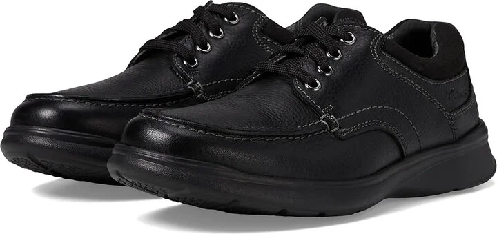 Clarks Cotrell Edge Men's Shoes Black Oily Leather : 7 D - Medium, Leather/Synthetic