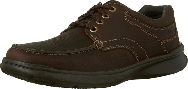 Clarks Cotrell Edge Men's Shoes Brown Oily Leather : 7 D - Medium, Leather/Synthetic - Image 2