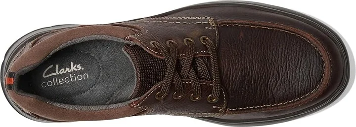 Clarks Cotrell Edge Men's Shoes Brown Oily Leather : 7 D - Medium, Leather/Synthetic - Image 3
