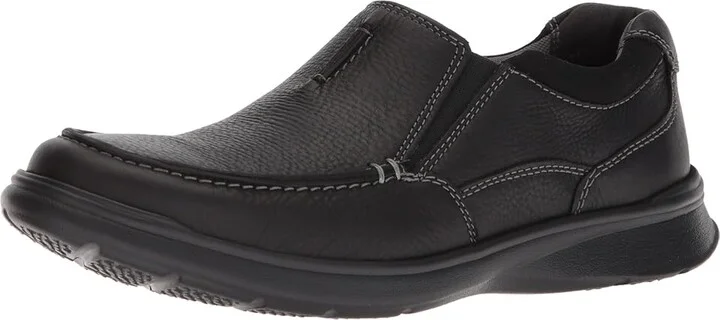 Clarks Cotrell Free Men's Shoes Black Oily Leather : 7.5 D - Medium, Leather/Textile - Image 2