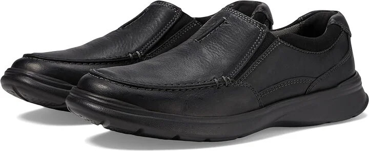 Clarks Cotrell Free Men's Shoes Black Oily Leather : 7.5 D - Medium, Leather/Textile