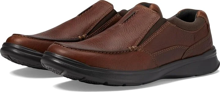 Clarks Cotrell Free Men's Shoes Tobacco Leather : 7 D - Medium, Leather/Textile
