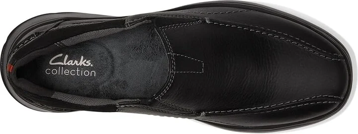 Clarks Cotrell Step Men's Shoes Black Oily Leather : 7 D - Medium - Image 3