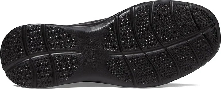 Clarks Cotrell Step Men's Shoes Black Oily Leather : 7 D - Medium - Image 4