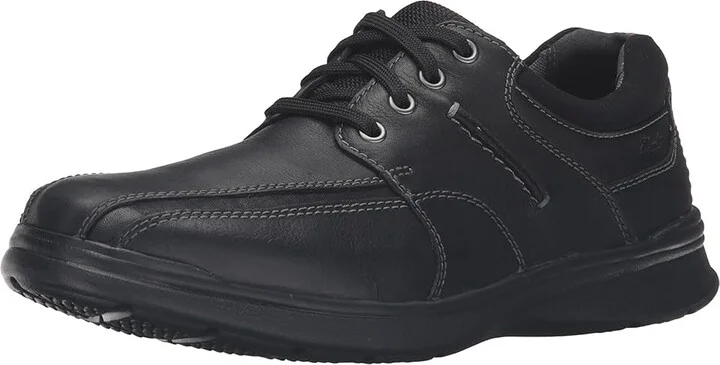 Clarks Cotrell Walk Men's Shoes Black Oily : 7 D - Medium, Leather - Image 2