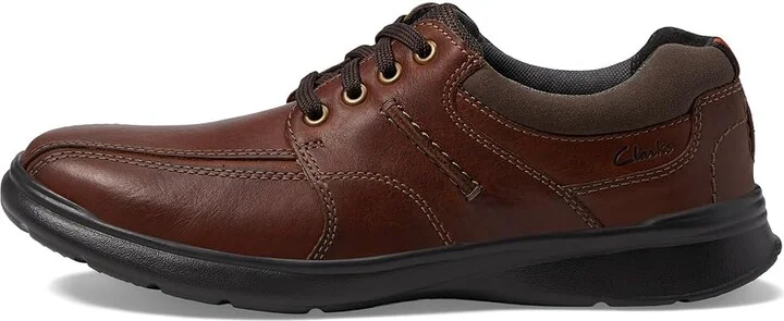 Clarks Cotrell Walk Men's Shoes Tobacco Oily Leather : 7 D - Medium - Image 7