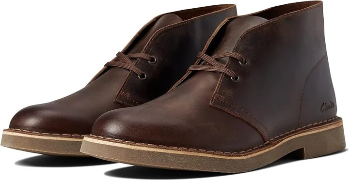 Clarks Desert Boot Evo Men's Shoes Beeswax Leather : 7 D - Medium