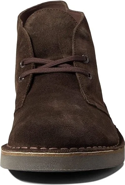 Clarks Desert Boot Evo Men's Shoes Dark Brown Suede : 7 D - Medium - Image 2