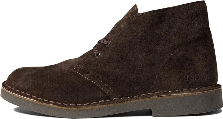 Clarks Desert Boot Evo Men's Shoes Dark Brown Suede : 7 D - Medium - Image 5