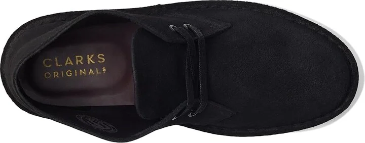 Clarks Desert Boot Women's Lace-up Boots Black Suede 1 : 5.5 B - Medium - Image 2