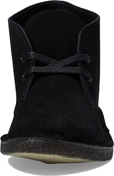 Clarks Desert Boot Women's Lace-up Boots Black Suede 1 : 5.5 B - Medium - Image 5