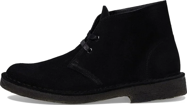 Clarks Desert Boot Women's Lace-up Boots Black Suede 1 : 5.5 B - Medium - Image 6
