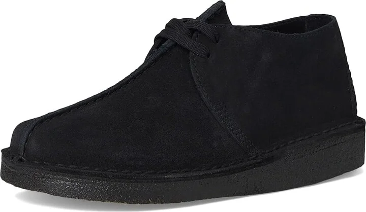 Clarks Desert Trek Women's Shoes Black Suede 2 : 10 B - Medium - Image 5