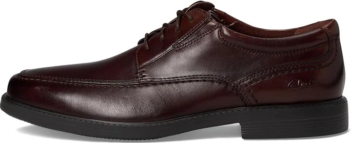 Clarks DressLite Ace Men's Lace Up Wing Tip Shoes Mahogany : 10 EE - Wide, Leather - Image 6