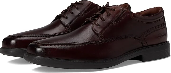 Clarks DressLite Ace Men's Lace Up Wing Tip Shoes Mahogany : 10 EE - Wide, Leather