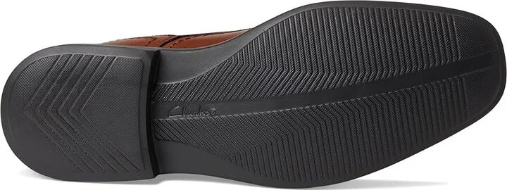 Clarks DressLite Cap Men's Lace Up Wing Tip Shoes Tan : 7 D - Medium, Leather - Image 3