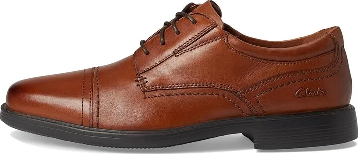 Clarks DressLite Cap Men's Lace Up Wing Tip Shoes Tan : 7 D - Medium, Leather - Image 6