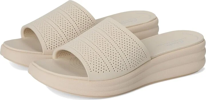 Clarks Drift Twist Women's Sandals Cream Synthetic : 7.5 B - Medium