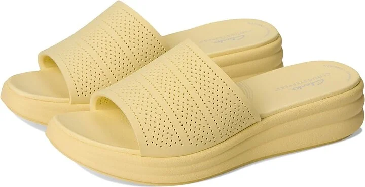 Clarks Drift Twist Women's Sandals Pale Yellow Synthetic : 10 B - Medium
