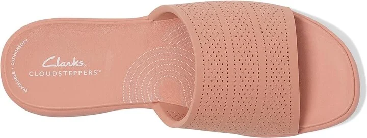 Clarks Drift Twist Women's Sandals Peach Synthetic : 7 D - Wide - Image 2