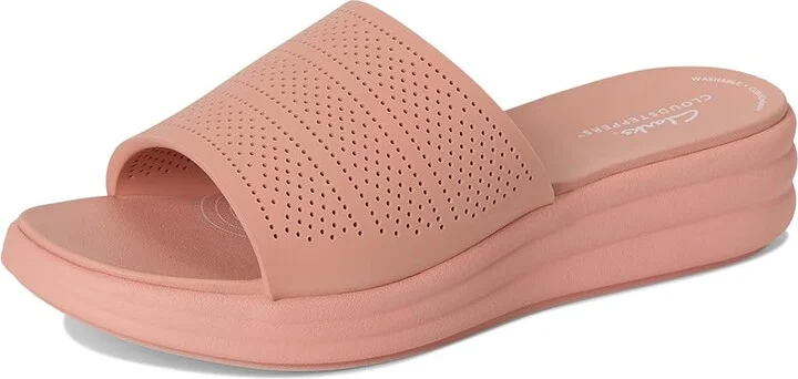 Clarks Drift Twist Women's Sandals Peach Synthetic : 7 D - Wide - Image 5