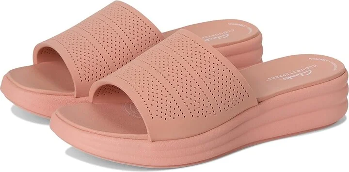 Clarks Drift Twist Women's Sandals Peach Synthetic : 7 D - Wide