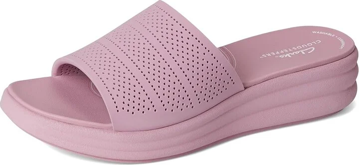 Clarks Drift Twist Women's Sandals Purple Synthetic : 7 D - Wide - Image 5