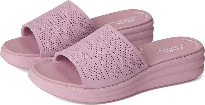 Clarks Drift Twist Women's Sandals Purple Synthetic : 7 D - Wide