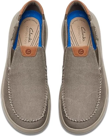 Clarks Driftlite Step Men's Lace-up Boots Taupe Canvas : 7 D - Medium, Synthetic - Image 2