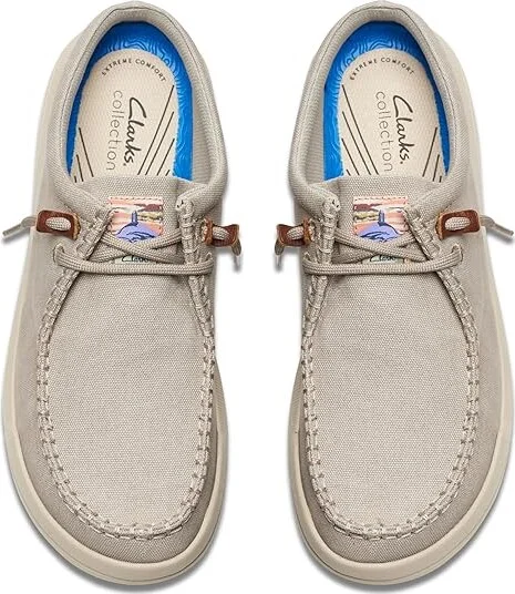 Clarks Driftlite Surf Men's Lace-up Boots Light Grey Textile : 7 D - Medium, Synthetic - Image 2